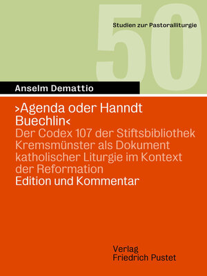 cover image of Agenda oder Hanndt Buechlin